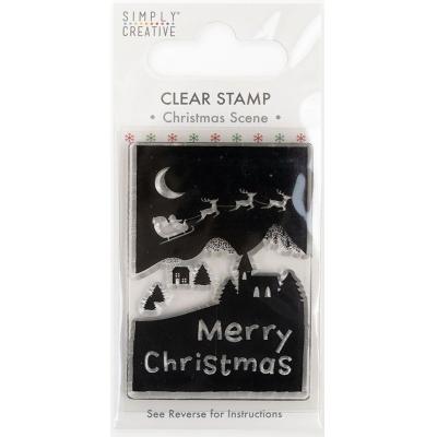 Simply Creative Clear Stamp - Christmas Scene