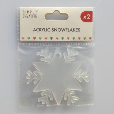 Simply Creative Embellishments - Acrylic Snowflake