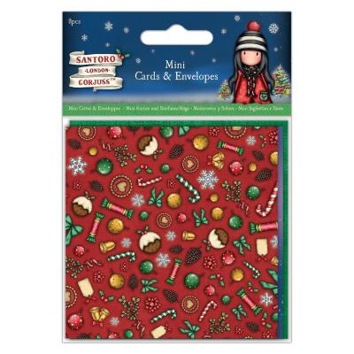 Santoro Gorjuss - Christmas Mini Cards & Envelopes