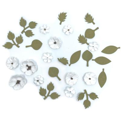 49 And Market Rustic Blooms Paper Flowers - White Heron