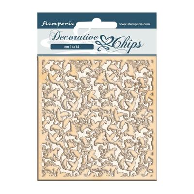 Stamperia Winter Tales Decorative Chips - Ramage
