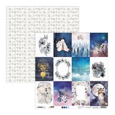 StudioLight Moon Flower Designpapier - Nr.84 Flower Wreath