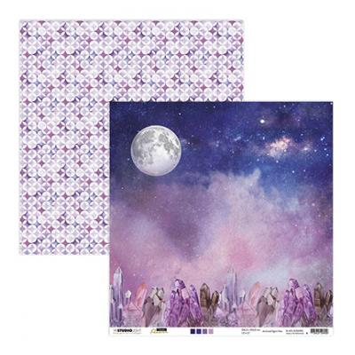 StudioLight Moon Flower Designpapier - Nr.82 Purple Night Skies
