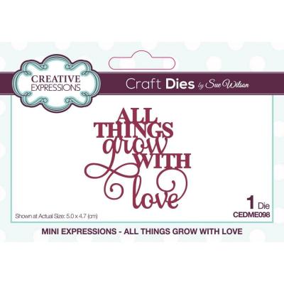 Creative Expressions Mini Expressions Craft Die - All Things Grow With Love