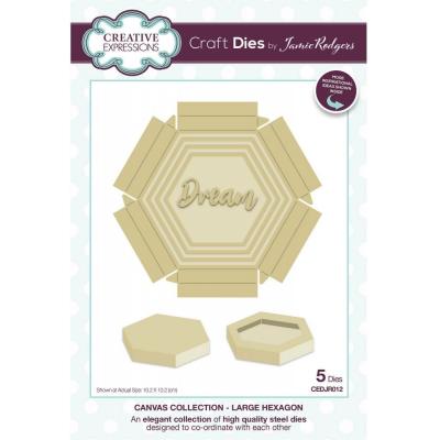 Creative Expressions Canvas Collection Dies - Large Hexagon