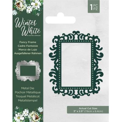 Crafter's Companion Winter White Metal Die - Fancy Frame