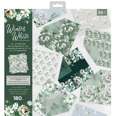 Crafter's Companion Winter White Designpapier - Paper Pad