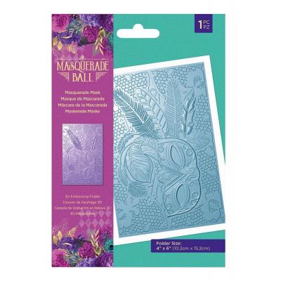 Crafter's Companion Masquerade Ball 3D Embossing Folder - Masquerade Mask