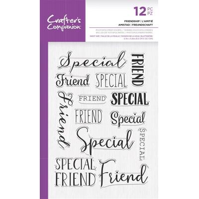 Crafter's Companion Clear Stamps - Friendship