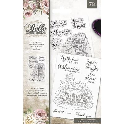 Crafter's Companion Belle Countryside Clear Stamps - Country Home