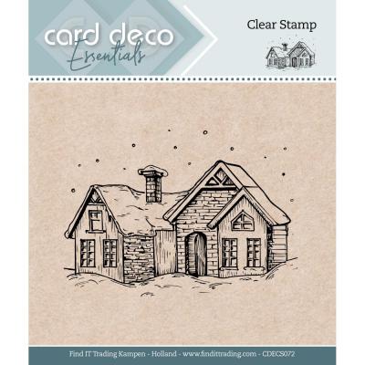 Find It Trading Amy Design Awesome Winter Clear Stamp - Snow House