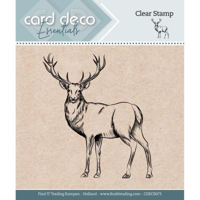 Find It Trading Amy Design Awesome Winter Clear Stamp - Deer