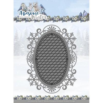 Find It Trading Amy Design Awesome Winter Die - Lace Oval