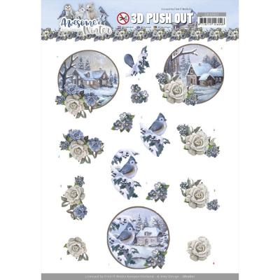 Find It Trading Amy Design Awesome Winter Punchout Sheet - Winter Village