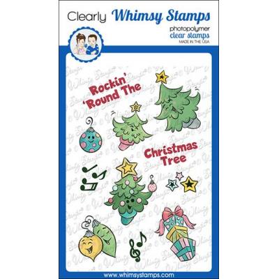 Whimsy Stamps Clear Stamps - Rockin' Christmas Tree