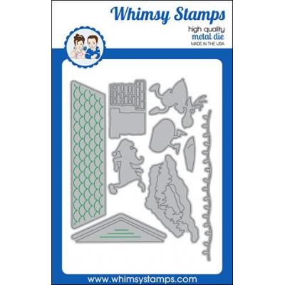 Whimsy Stamps Die Set - Santa Sneaking