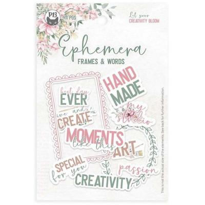 Piatek Let Your Creativity Bloom Die Cuts - Frames & Words