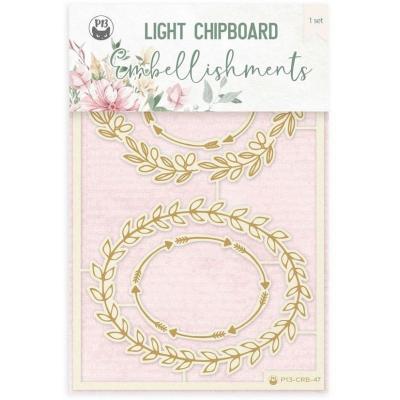 Piatek Let Your Creativity Bloom Embellishments - Leave Frames