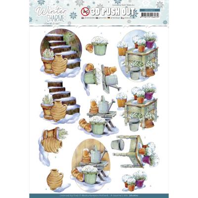 Find It Trading Jeanine's Art Winter Charme Punchout Sheet - Sheet Stairs