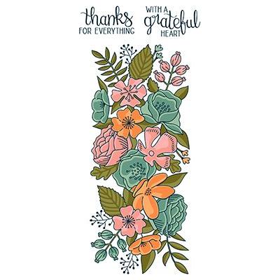 LDRS Creative Clear Stamps - Thankful Flowers