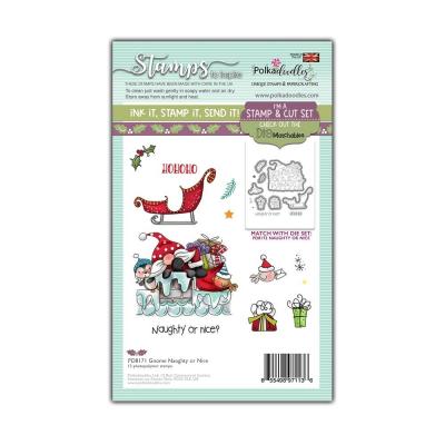 Polkadoodles Clear Stamps - Gnome Naughty Or Nice