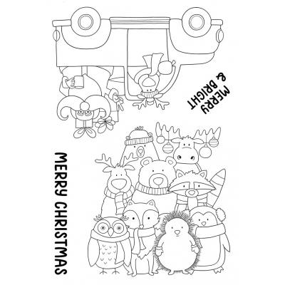 Jane's Doodles Clear Stamps - Be Merry