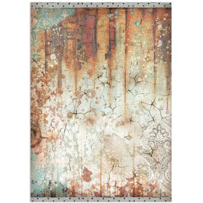 Stamperia Lady Vagabond Lifestyle Rice Paper - Rust Effect