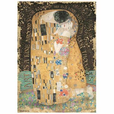 Stamperia Klimt Rice Paper - The Kiss