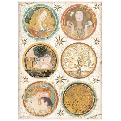 Stamperia Klimt Rice Paper - Rounds