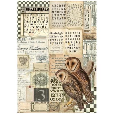 Stamperia Alchemy  Rice Paper - Owls