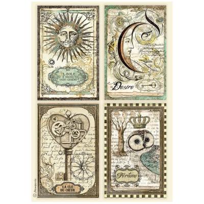Stamperia Alchemy  Rice Paper - 4 Cards