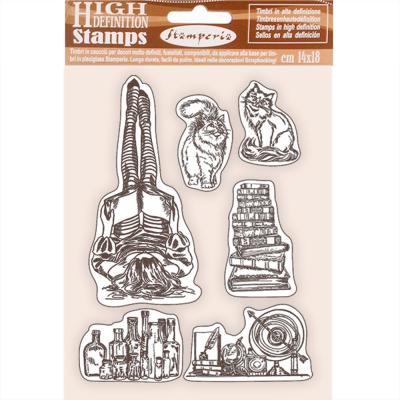 Stamperia Lady Vagabond Lifestyle Natural Rubber Stamps - Air Ship