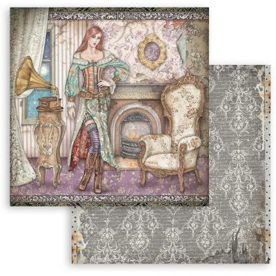 Stamperia Lady Vagabond Lifestyle Designpapier - Gramophone