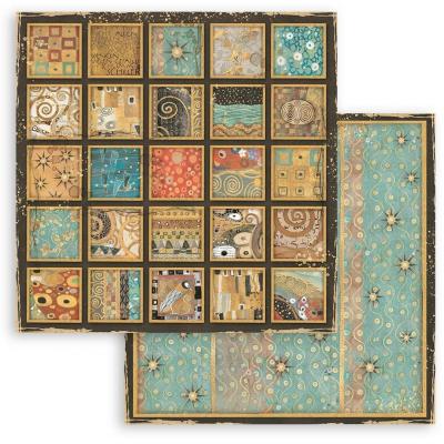 Stamperia Klimt Designpapier - Square Textures