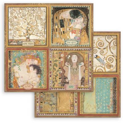 Stamperia Klimt Designpapier - 4 Cards