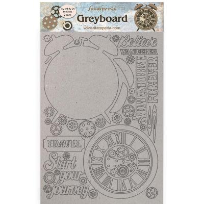 Stamperia Lady Vagabond Lifestyle Greyboard - Alarm Clock