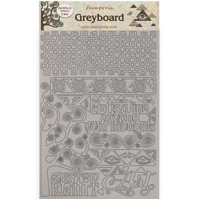 Stamperia Klimt Greyboard - Tree Pattern