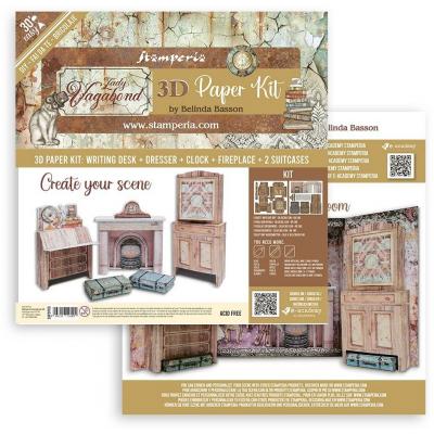 Stamperia Lady Vagabond Lifestyle - 3D Paper Kit