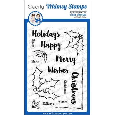 Whimsy Stamps Faye Wynn-Jones Clear Stamps - FaDoodle Holly