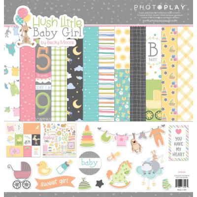 PhotoPlay Hush Little Baby Designpapier -  Girl Collection Pack