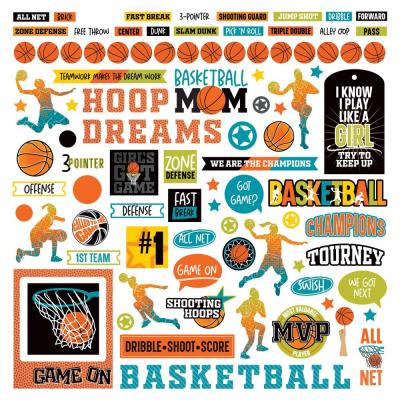 PhotoPlay MVP Basketball Sticker - Girl Elements