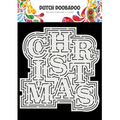 Dutch DooBaDoo Texte Card Art - Christmas