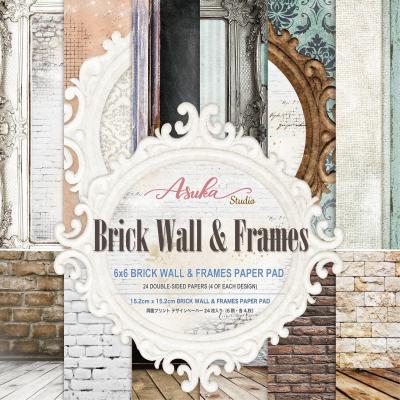 Asuka Studio Brick Wall & Frames Designpapier - Paper Pack