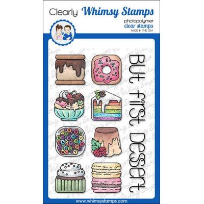 Whimsy Stamps Barbara Sproatmeyer Clear Stamps - Sweet Tiles - Desserts