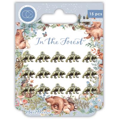 Craft Consortium In The Forest Charms - Metal Charms Bear