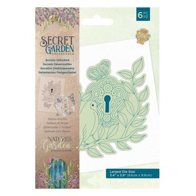 Crafter's Companion Secret Garden Stamps & Dies - Secrets Unlocked