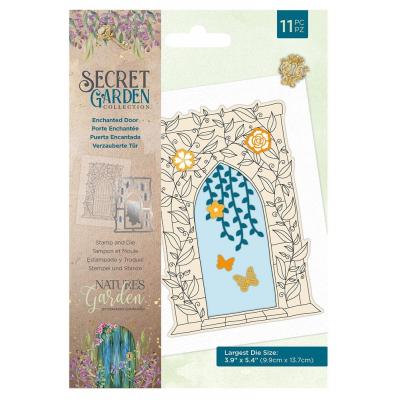 Crafter's Companion Secret Garden Stamp & Dies - Enchanted Door