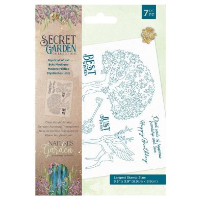 Crafter's Companion Secret Garden Clear Stamps - Mystical Wood