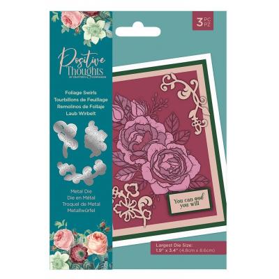 Crafter's Companion Positive Thoughts Metal Dies - Foliage Swirls