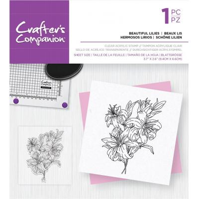 Crafter's Companion Clear Stamp - Beautiful Lilies